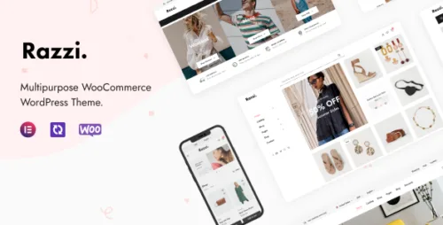 Razzi – Thème WordPress WooCommerce multipurpose | Modèle e‑commerce Elementor (Téléchargement numérique)